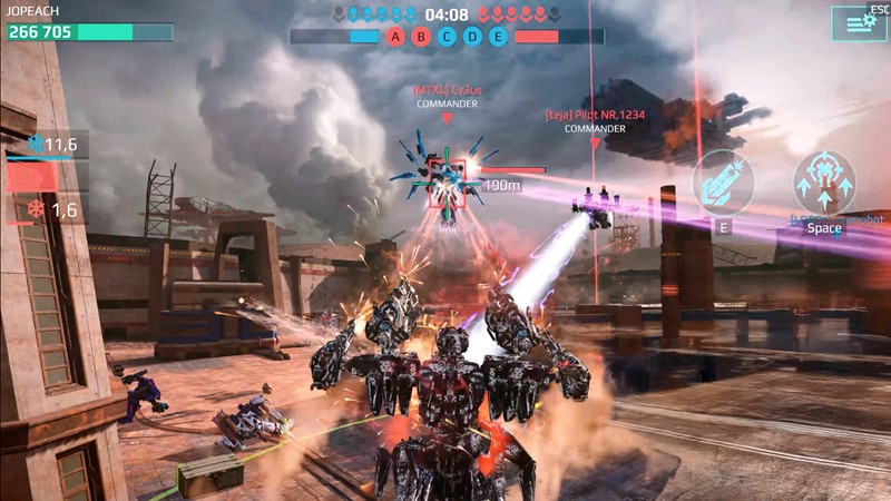 war robots gameplay image
