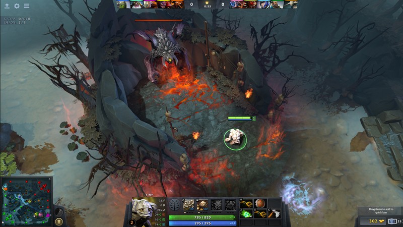 Dota two gameplay screenshot