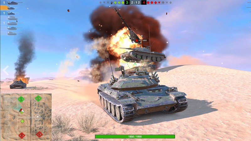 world of tanks blitz gameplay image