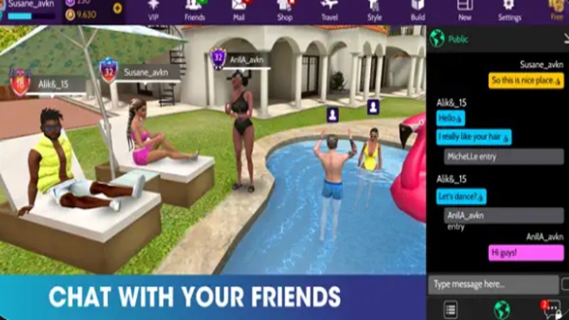 avakin-life mobile gameplay screenshot