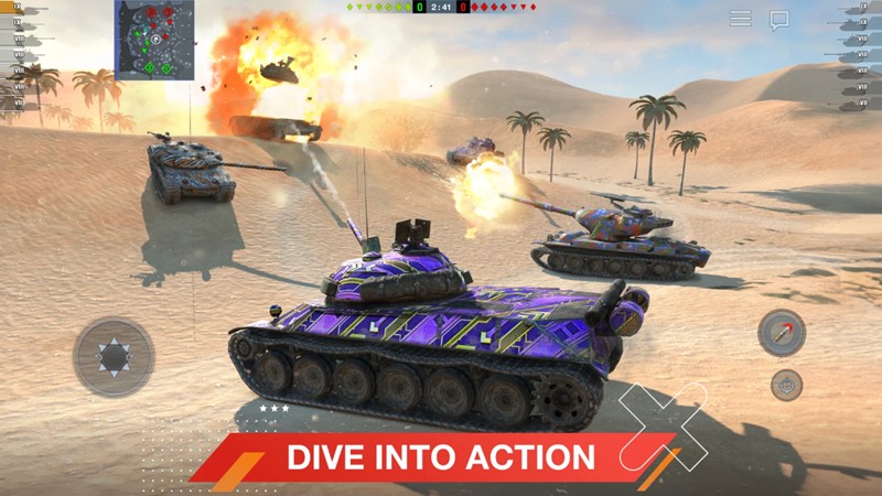 World Of Tanks mobile gameplay image